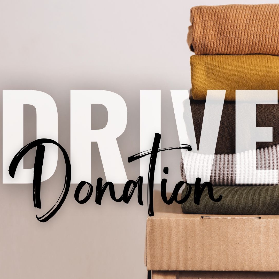 Drive donation folded clothes